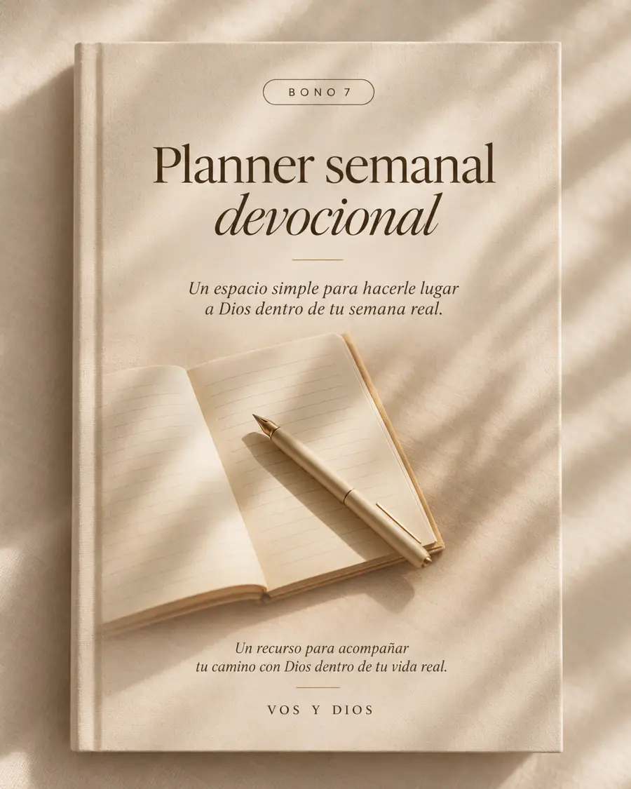 Portada del bono Planner Semanal Devocional